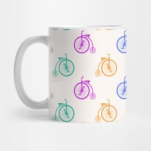 Colorful Retro Bicycle - Pattern Mug